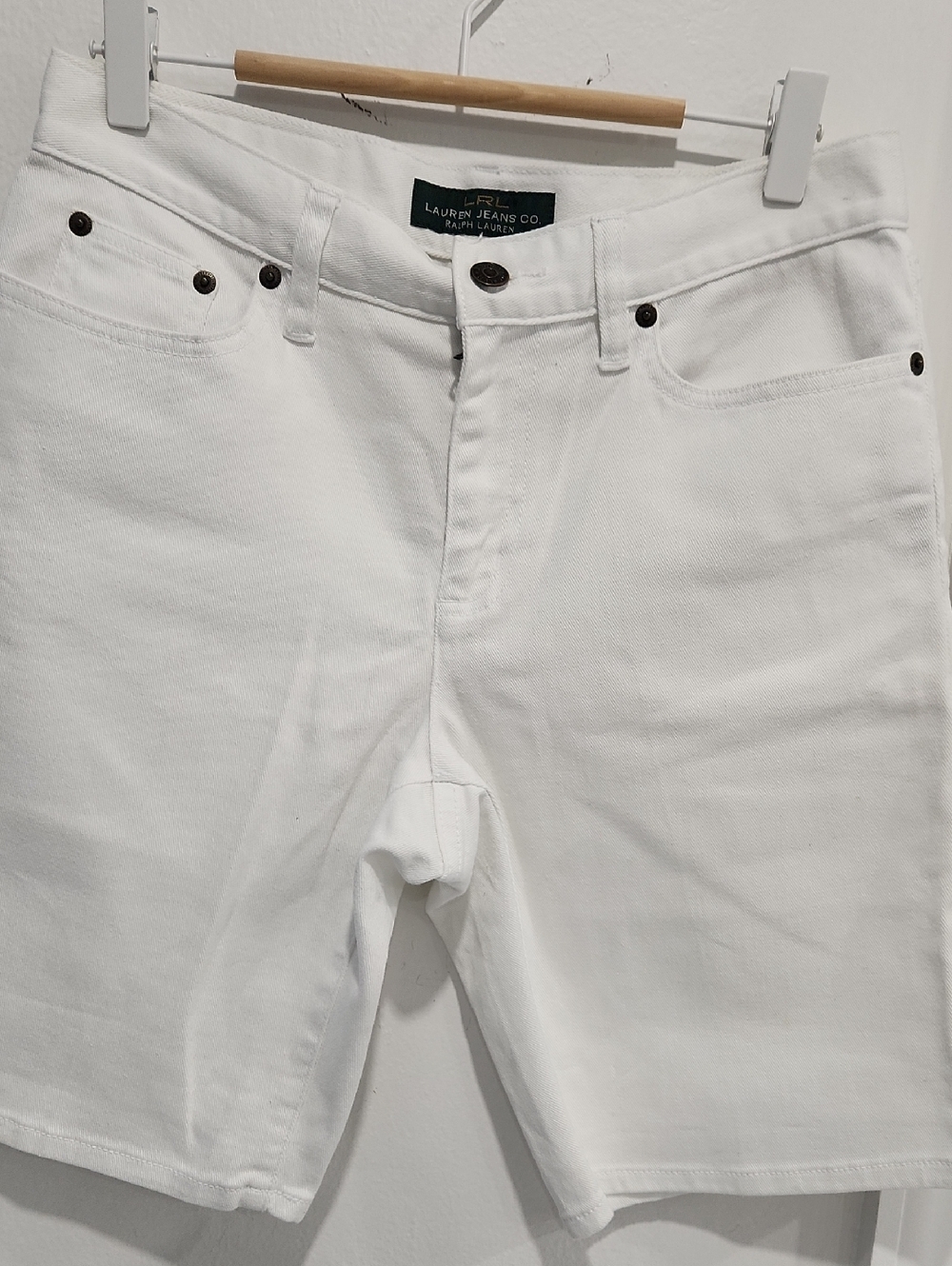 Lauren Ralph Lauren White Denim Jean Shorts